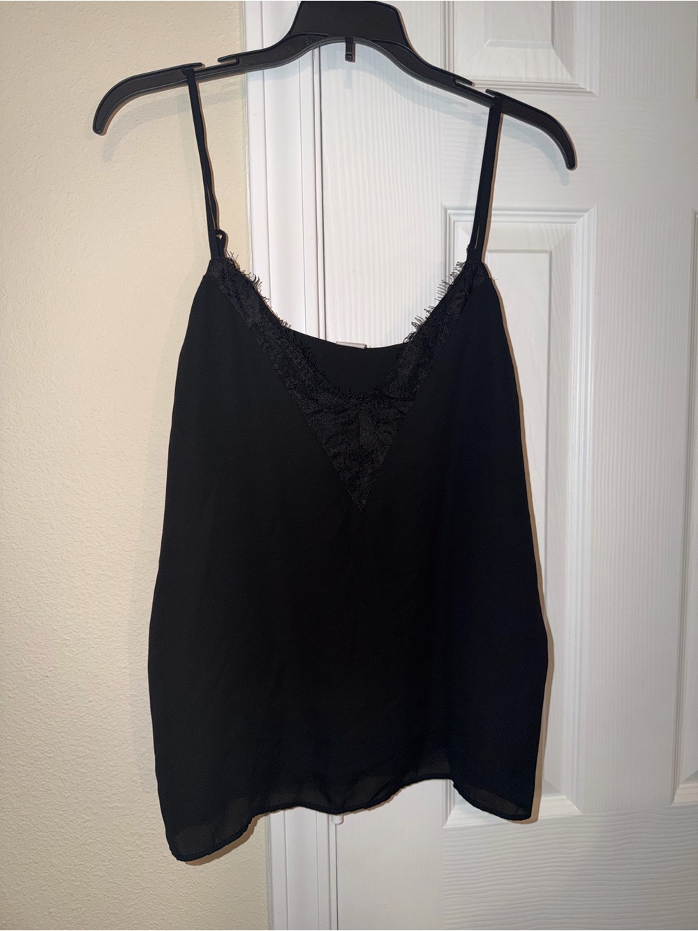 Melrose and Market Black Lace V-Neck Top